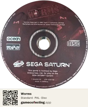 Worms Sega Saturn, PAL disc