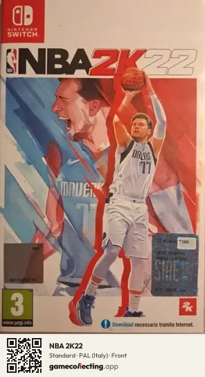 NBA 2K22 Nintendo Switch, Italy box front