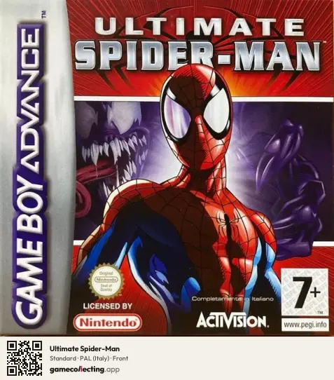 Ultimate Spider-Man Game Boy Advance, Italy box front