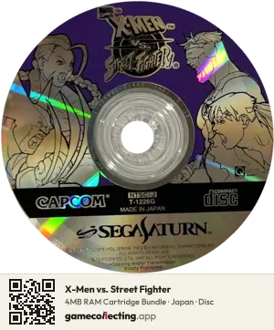 X-Men vs. Street Fighter Sega Saturn, Japan disc