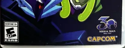 Mega Man 11, the ESRB box on its front