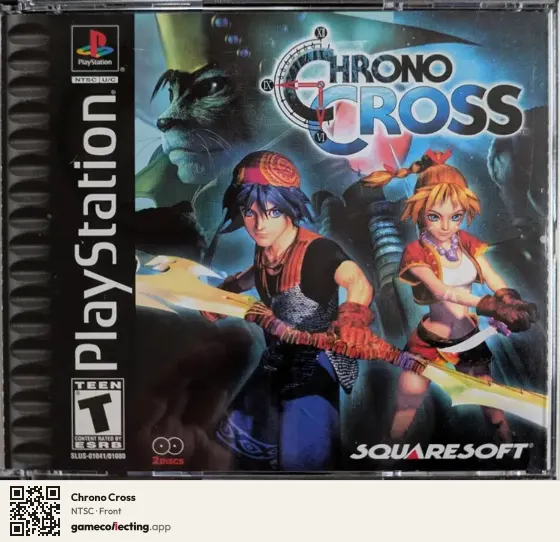 Chrono Cross PlayStation, NTSC box front