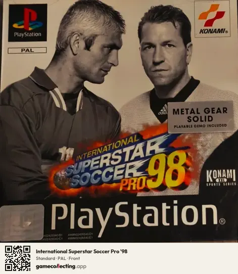 International Superstar Soccer Pro '98 PlayStation, PAL box front