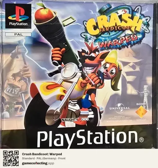Crash Bandicoot: Warped PlayStation, Germany box front