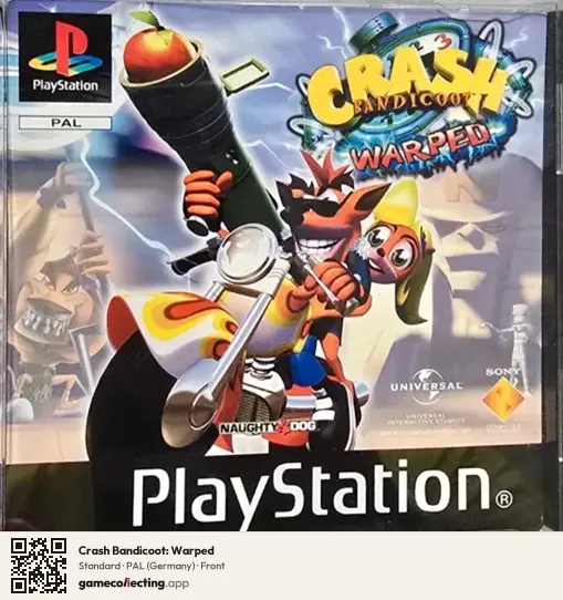 Crash Bandicoot: Warped PlayStation, Germany box front