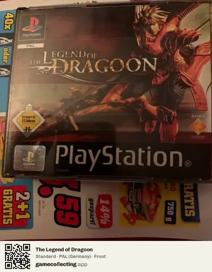 The Legend of Dragoon PlayStation, Germany box front