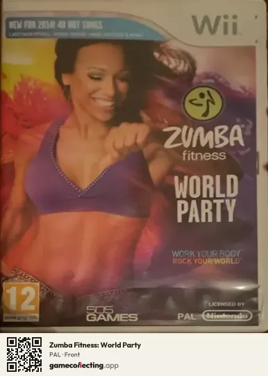 Zumba Fitness: World Party Nintendo Wii, PAL box front