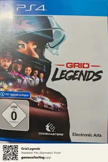 Grid Legends PlayStation 4, Germany box front