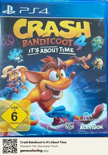 Crash Bandicoot 4: It's About Time PlayStation 4, Germany box front