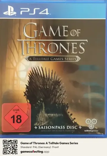 Game of Thrones: A Telltale Games Series PlayStation 4, Germany box front