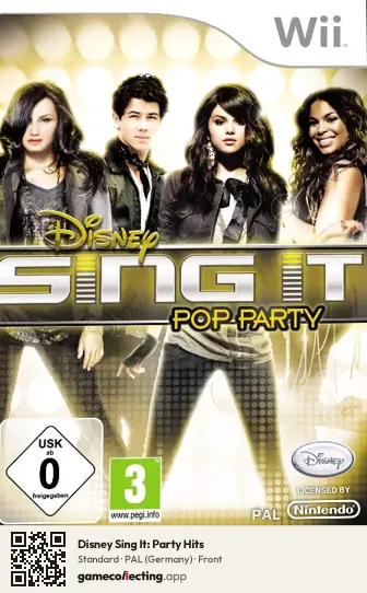 Disney Sing It: Party Hits Nintendo Wii, Germany box front