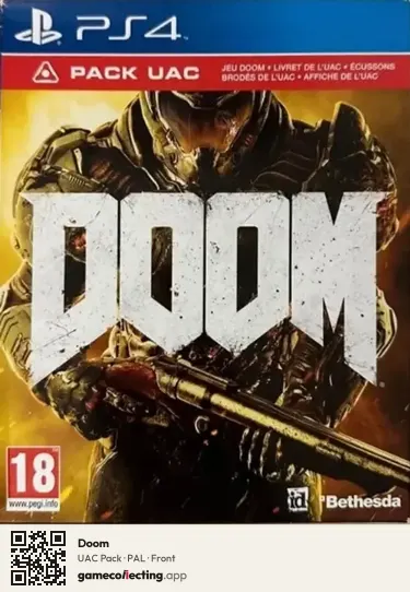 Doom PlayStation 4, PAL box front