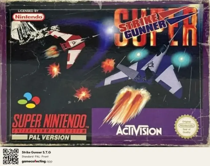Strike Gunner S.T.G Super Nintendo Entertainment System, PAL box front