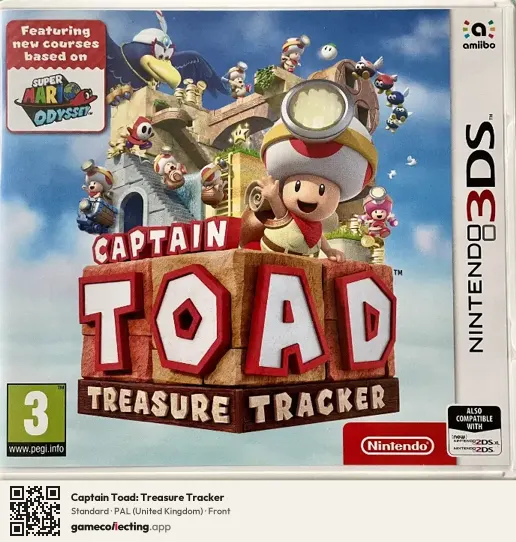 Captain Toad: Treasure Tracker Nintendo 3DS, United Kingdom box front