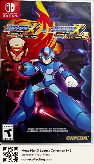Mega Man X Legacy Collection 1 + 2 Nintendo Switch, NTSC box front