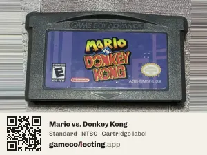 Mario vs. Donkey Kong Game Boy Advance, NTSC cartridge label