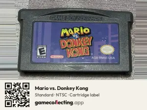 Mario vs. Donkey Kong Game Boy Advance, NTSC cartridge label