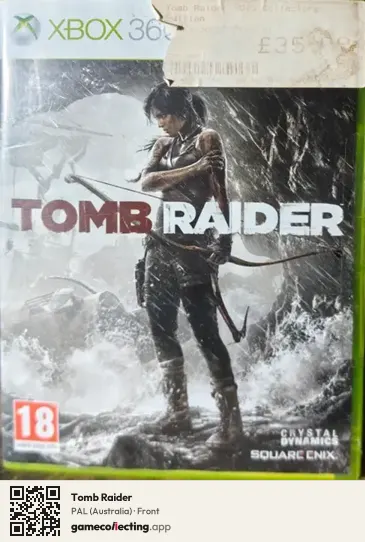 Tomb Raider Xbox 360, Australia box front