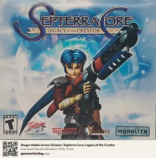Shogo: Mobile Armor Division / Septerra Core: Legacy of the Creator Computer, NTSC box front