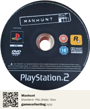 Manhunt PlayStation 2, PAL disc