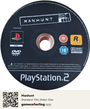 Manhunt PlayStation 2, PAL disc