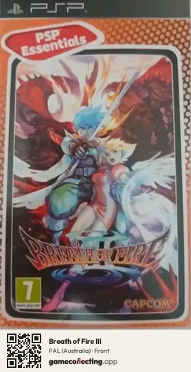 Breath of Fire III PlayStation Portable, Australia box front