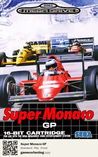 Super Monaco GP Sega Mega Drive / Genesis, PAL box front