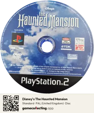 Disney's The Haunted Mansion PlayStation 2, PAL disc