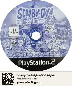 Scooby-Doo! Night of 100 Frights PlayStation 2, PAL disc