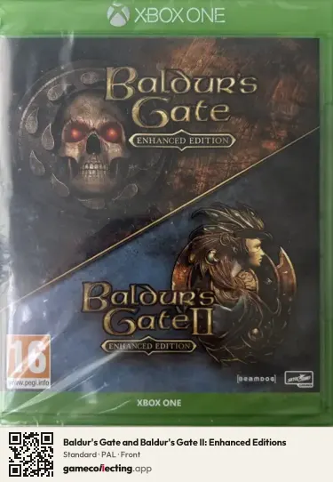Baldur's Gate and Baldur's Gate II: Enhanced Editions Xbox One, PAL box front