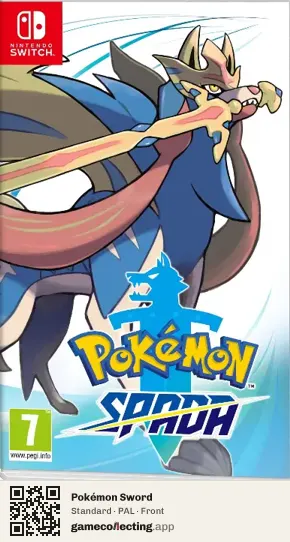 Pokémon Sword Nintendo Switch, PAL box front