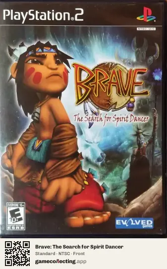 Brave: The Search for Spirit Dancer PlayStation 2, NTSC box front