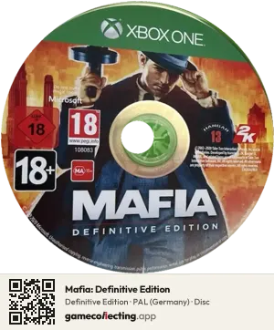 Mafia: Definitive Edition Xbox One, PAL disc