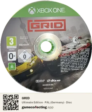 GRID Xbox One, PAL disc