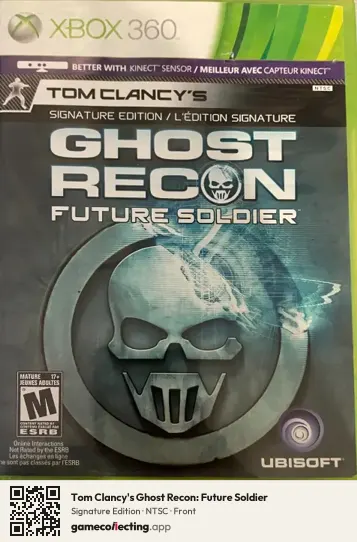 Tom Clancy's Ghost Recon: Future Soldier Xbox 360, NTSC box front