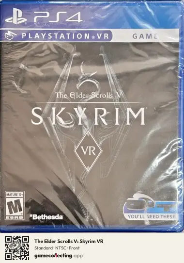 The Elder Scrolls V: Skyrim VR PlayStation 4, NTSC box front