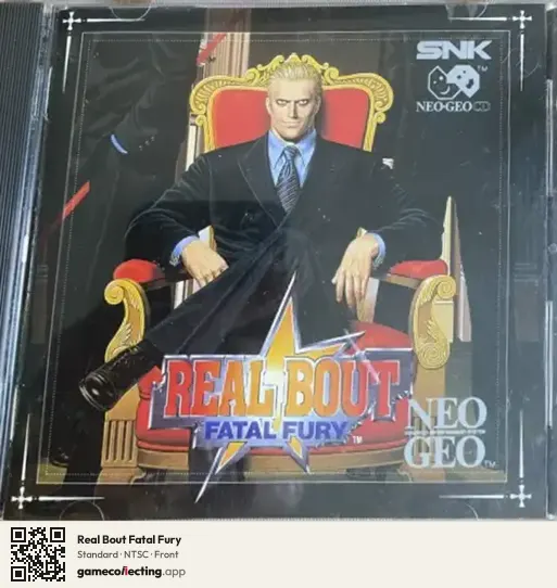 Real Bout Fatal Fury Neo Geo CD, NTSC box front