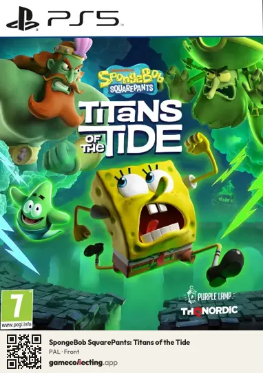 SpongeBob SquarePants: Titans of the Tide PlayStation 5, PAL box front