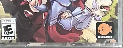 Wargroove, the ESRB box on its front