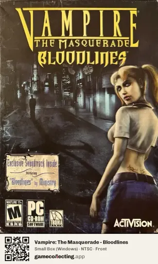 Vampire: The Masquerade - Bloodlines Computer, NTSC box front