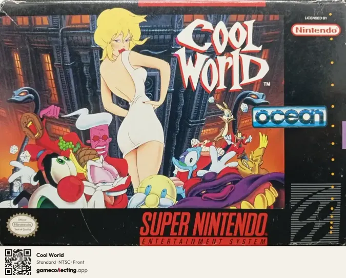 Cool World Super Nintendo Entertainment System, NTSC box front