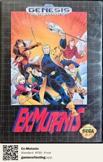 Ex-Mutants Sega Mega Drive / Genesis, NTSC box front