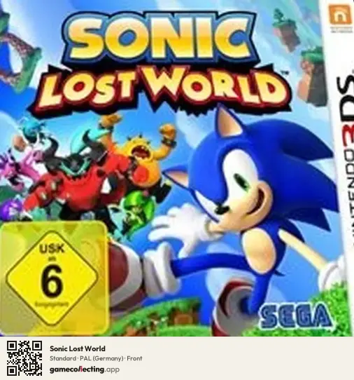 Sonic Lost World Nintendo 3DS, Germany box front