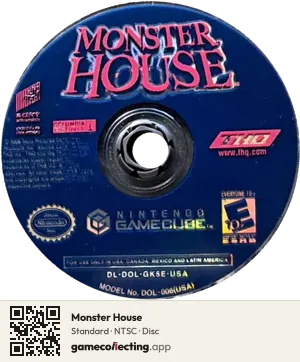 Monster House Nintendo GameCube, NTSC disc