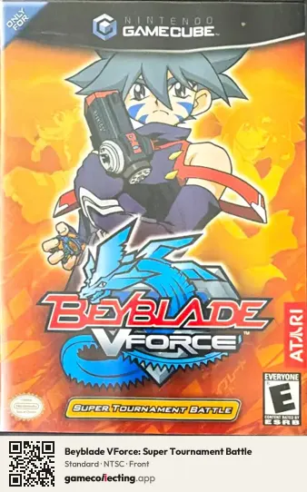 Beyblade VForce: Super Tournament Battle Nintendo GameCube, NTSC box front