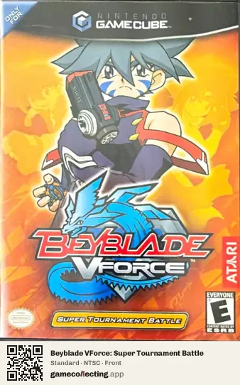 Beyblade VForce: Super Tournament Battle Nintendo GameCube, NTSC box front