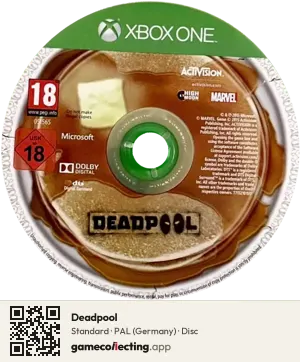 Deadpool Xbox One, PAL disc