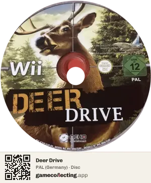 Deer Drive Nintendo Wii, PAL disc