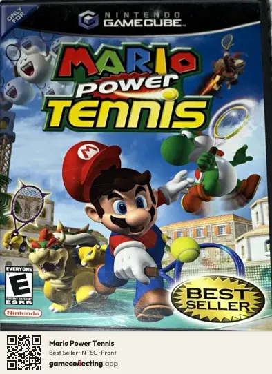 Mario Power Tennis Nintendo GameCube, NTSC box front