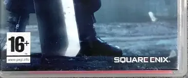 Crisis Core: Final Fantasy VII, the PEGI square on its front